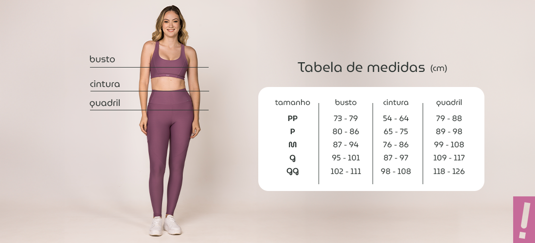 Tabela de medidas