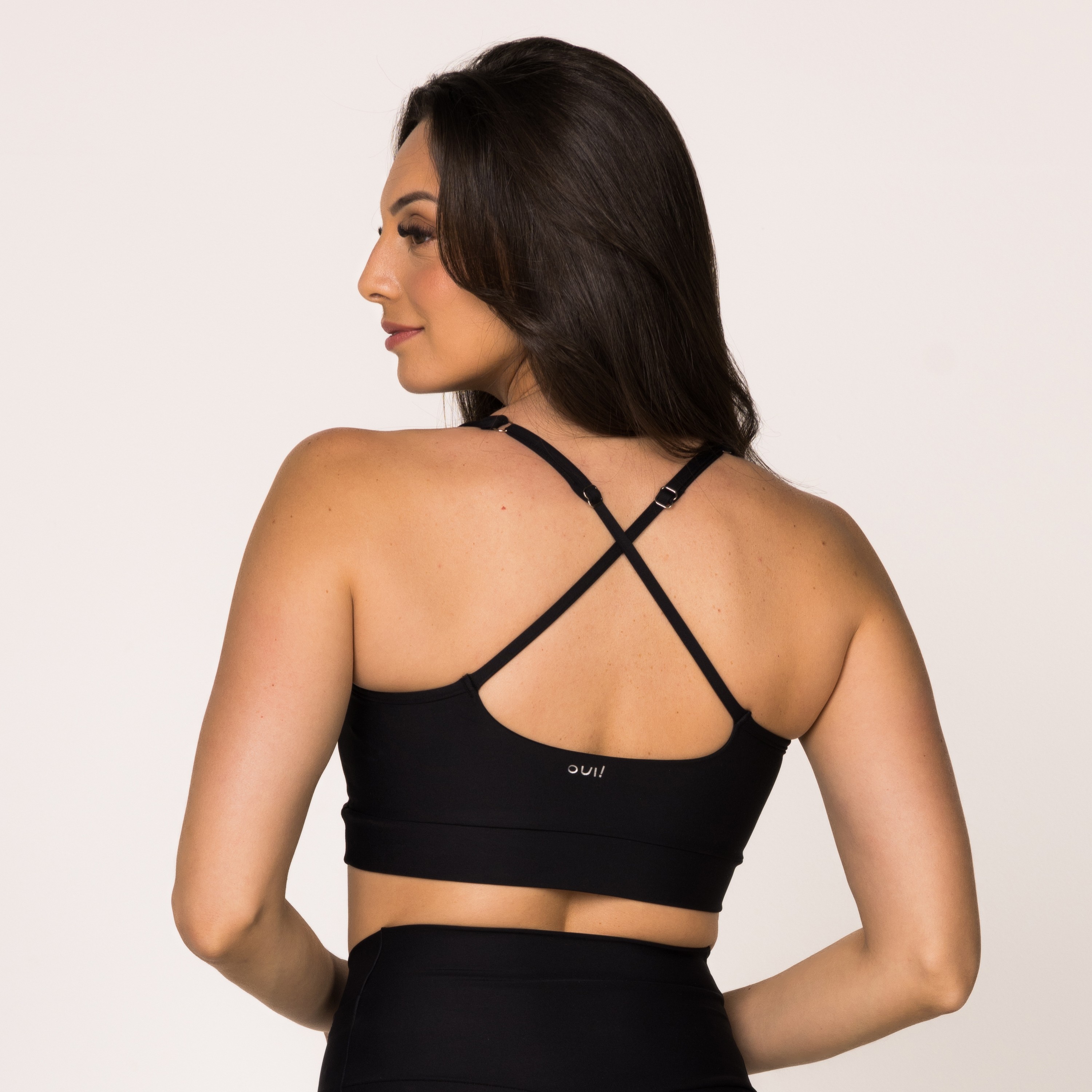 Top Cruzado Costas com Regulagem Preto