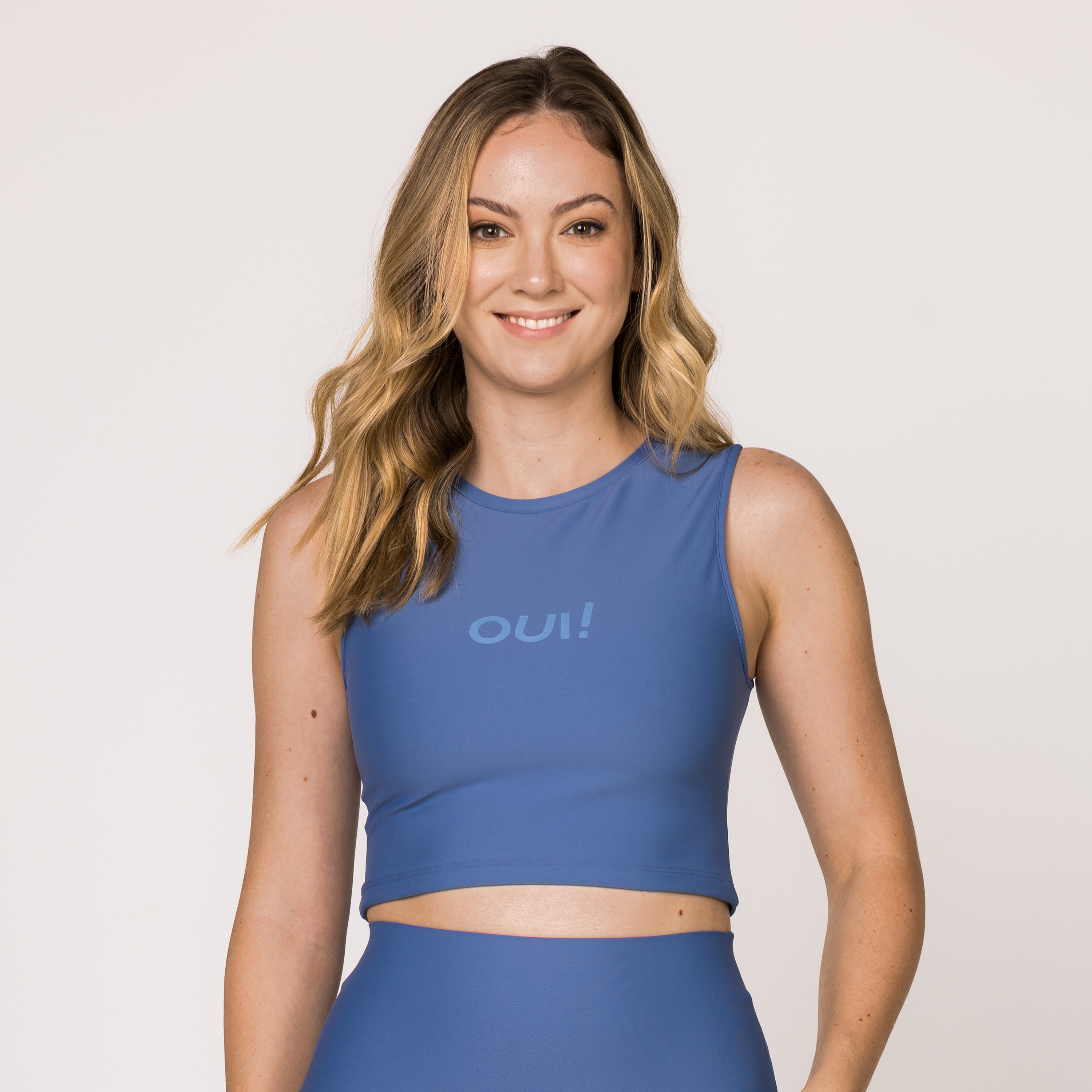 Cropped OUI! Sem Manga Azul