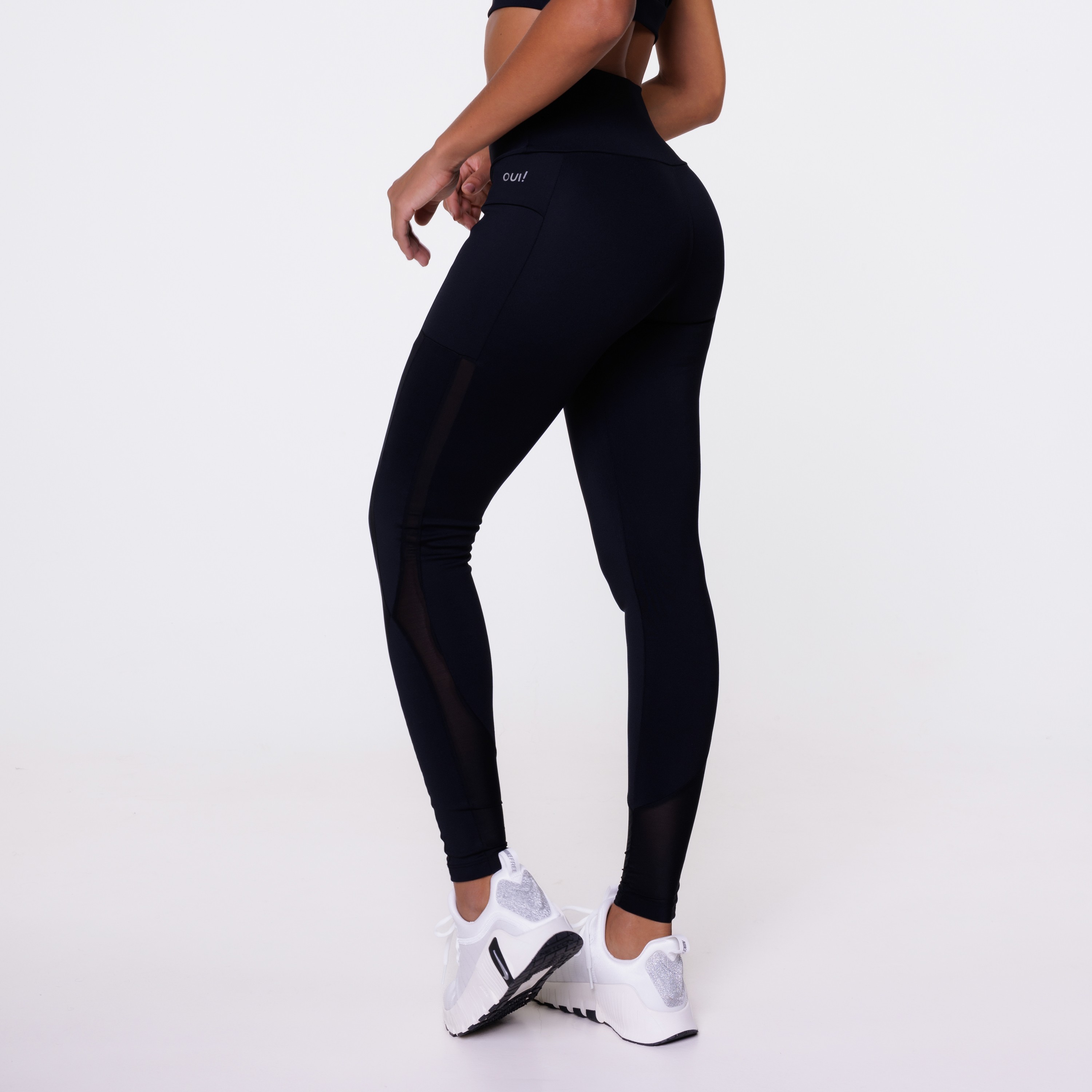 Legging Recortes em Tule